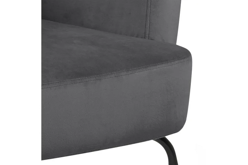 Melisan Loungelenestol - Grå/Svart - Møbler - Stoler & lenestoler - Lenestoler