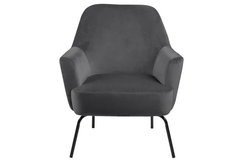Melisan Loungelenestol - Grå/Svart - Møbler - Stoler & lenestoler - Lenestoler