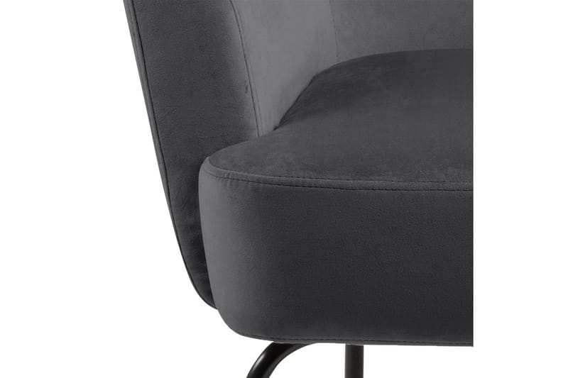 Melisan Loungelenestol - Grå/Svart - Møbler - Stoler & lenestoler - Lenestoler