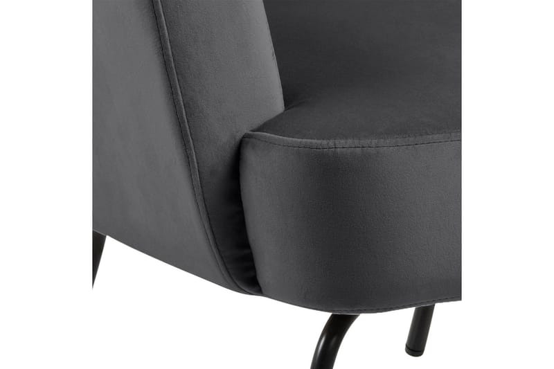 Melisan Loungelenestol - Grå/Svart - Møbler - Stoler & lenestoler - Lenestoler