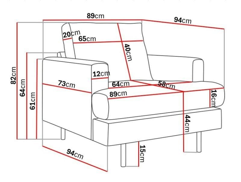 Menard Compact Lenestol - Møbler - Stoler & lenestoler - Lenestoler