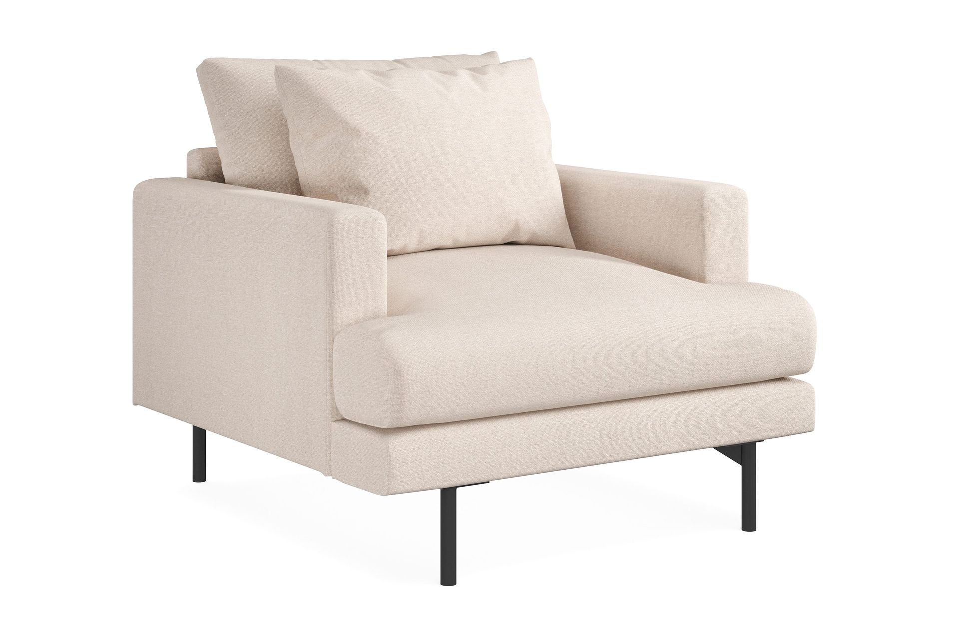 Menard Dyp Lenestol 97 cm bred - Beige / Lys