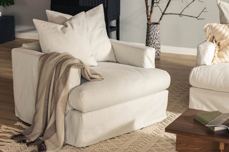 Menard Lenestol - Beige - Møbler - Stoler & lenestoler - Lenestoler