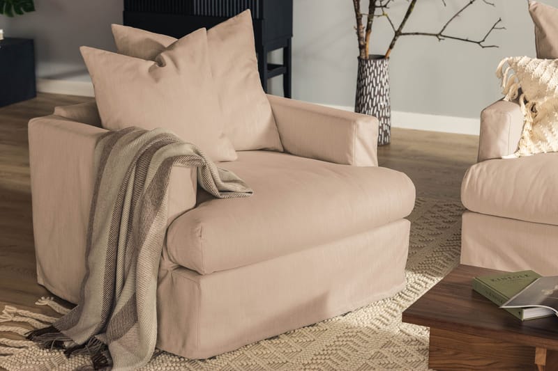 Menard Lenestol - Beige - Møbler - Stoler & lenestoler - Lenestoler