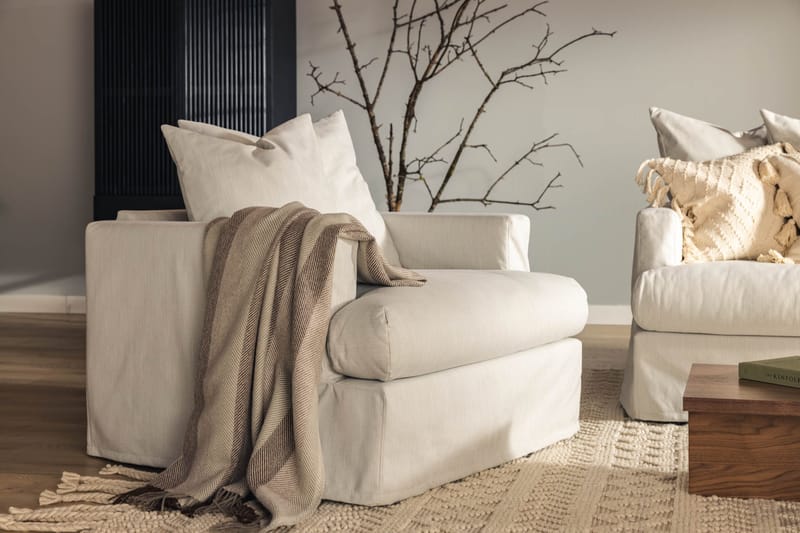 Menard Lenestol - Beige - Møbler - Stoler & lenestoler - Lenestoler