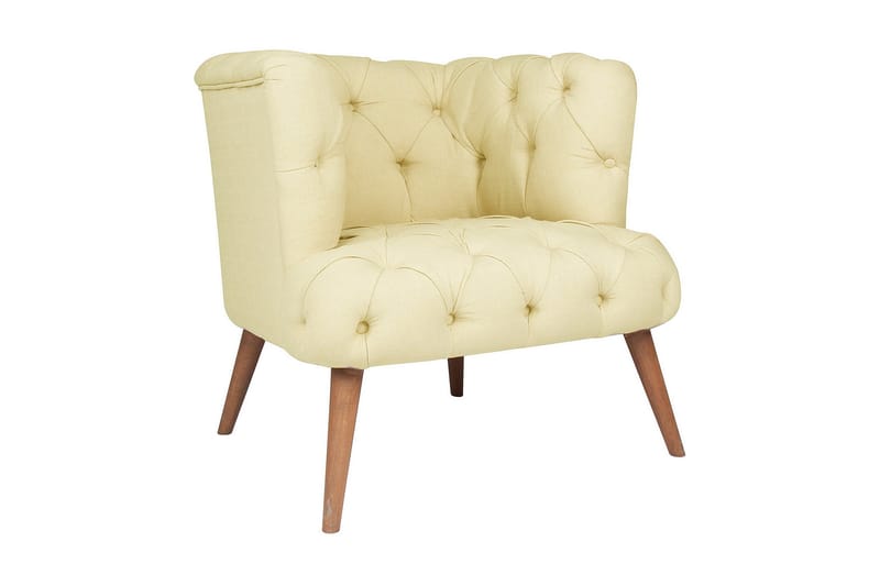 Monroew Lenestol - Kremhvit/Natur - Møbler - Stoler & lenestoler - Lenestoler