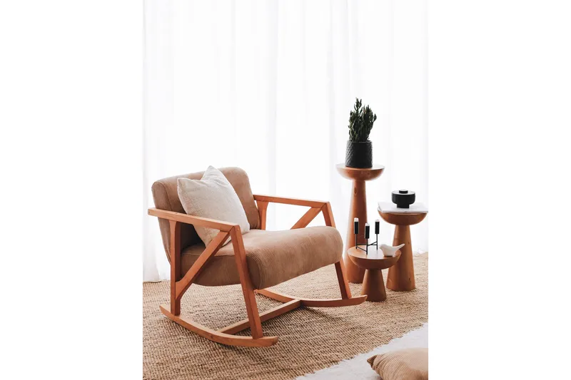 Muskuran Lenestol - Camel - Møbler - Stoler & lenestoler - Gyngestoler