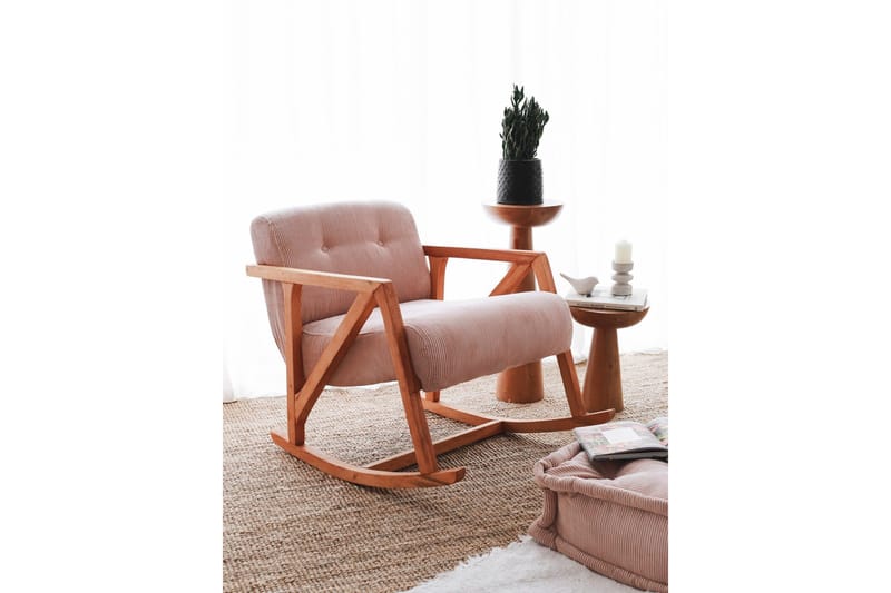 Muskuran Lenestol - Rosa - Møbler - Stoler & lenestoler - Gyngestoler
