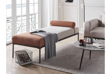 Naklund Sjeselong 172 cm - Brun/Beige/Svart - Møbler - Sofaer - Dagsenger
