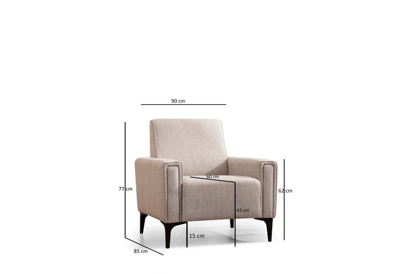 Naoko Lenestol - Lysebrun - Møbler - Stoler & lenestoler - Lenestoler