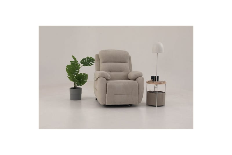 Navren Elektrisk reclinerstol - Kremhvit - Møbler - Stoler & lenestoler - Lenestoler - Recliner & kinostol