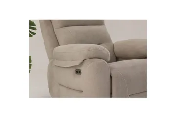 Navren Elektrisk reclinerstol - Kremhvit - Møbler - Stoler & lenestoler - Lenestoler - Recliner & kinostol