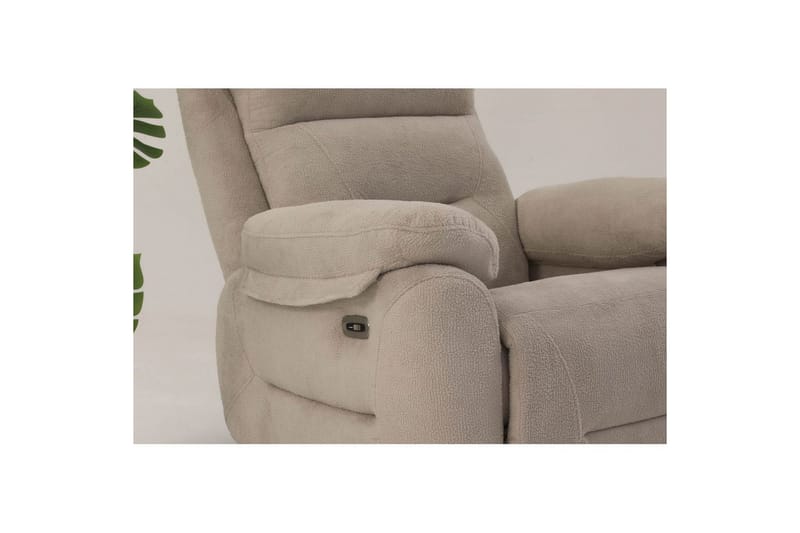 Navren Elektrisk reclinerstol - Kremhvit - Møbler - Stoler & lenestoler - Lenestoler - Recliner & kinostol