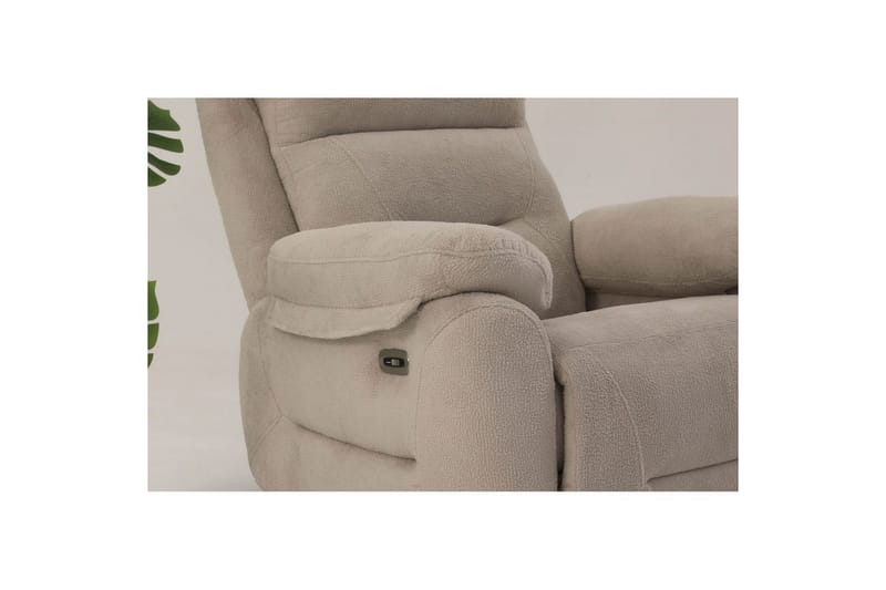 Navren Elektrisk reclinerstol - Kremhvit - Møbler - Stoler & lenestoler - Lenestoler - Liggestol