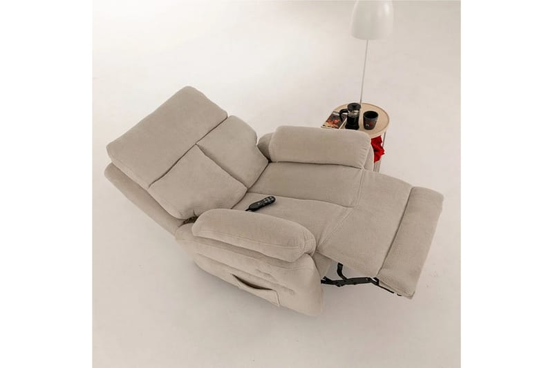 Navren Elektrisk reclinerstol - Kremhvit - Møbler - Stoler & lenestoler - Lenestoler - Liggestol