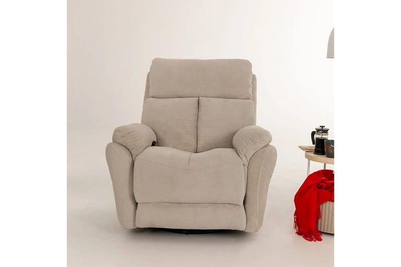 Navren Elektrisk reclinerstol - Kremhvit - Møbler - Stoler & lenestoler - Lenestoler - Liggestol