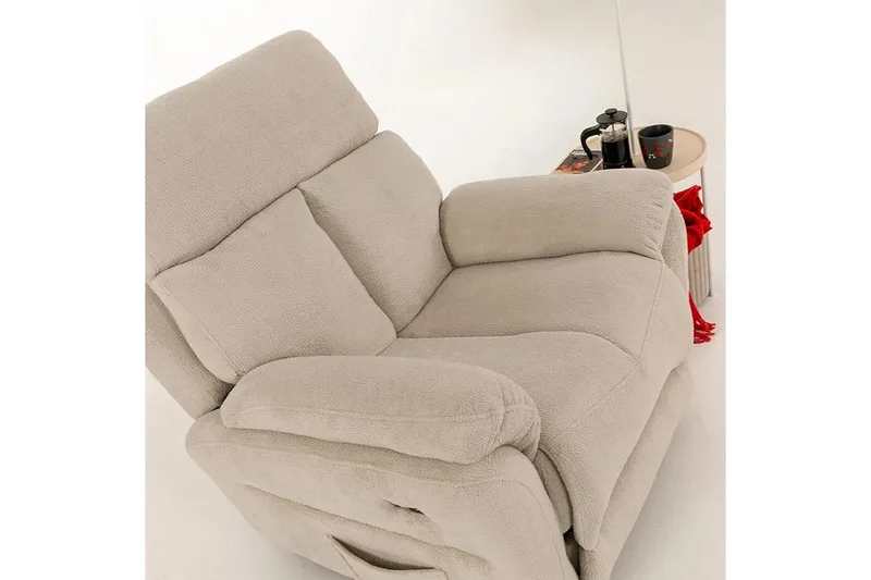 Navren Elektrisk reclinerstol - Kremhvit - Møbler - Stoler & lenestoler - Lenestoler - Recliner & kinostol