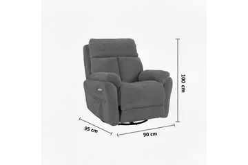 Navren Elektrisk reclinerstol - Kremhvit - Møbler - Stoler & lenestoler - Lenestoler - Recliner & kinostol