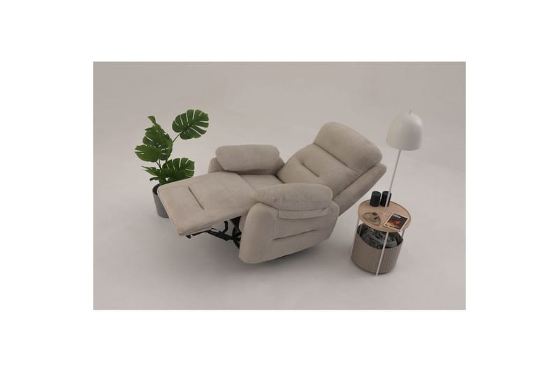 Navren Elektrisk reclinerstol - Kremhvit - Møbler - Stoler & lenestoler - Lenestoler - Recliner & kinostol