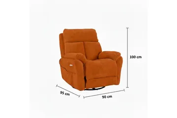 Navren Elektrisk reclinerstol - Rød - Møbler - Stoler & lenestoler - Lenestoler - Recliner & kinostol