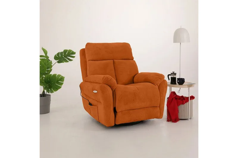 Navren Elektrisk reclinerstol - Rød - Møbler - Stoler & lenestoler - Lenestoler - Recliner & kinostol