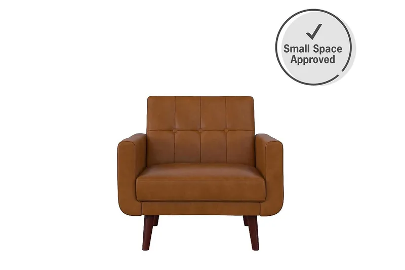 Nola Lenestol Kunstlær/Lysebrun - Dorel Home - Møbler - Stoler & lenestoler - Lenestoler