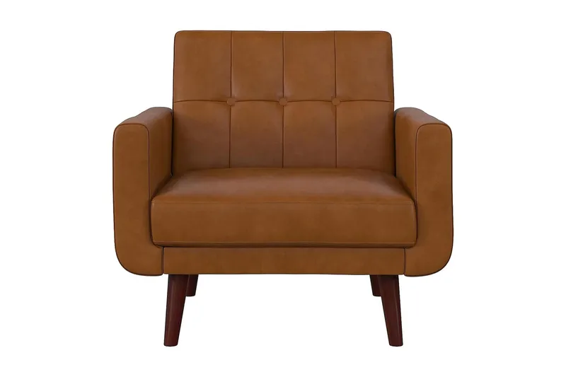 Nola Lenestol Kunstlær/Lysebrun - Dorel Home - Møbler - Stoler & lenestoler - Lenestoler