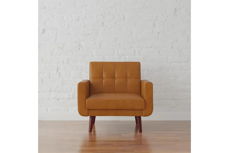 Nola Lenestol Kunstlær/Lysebrun - Dorel Home - Møbler - Stoler & lenestoler - Lenestoler