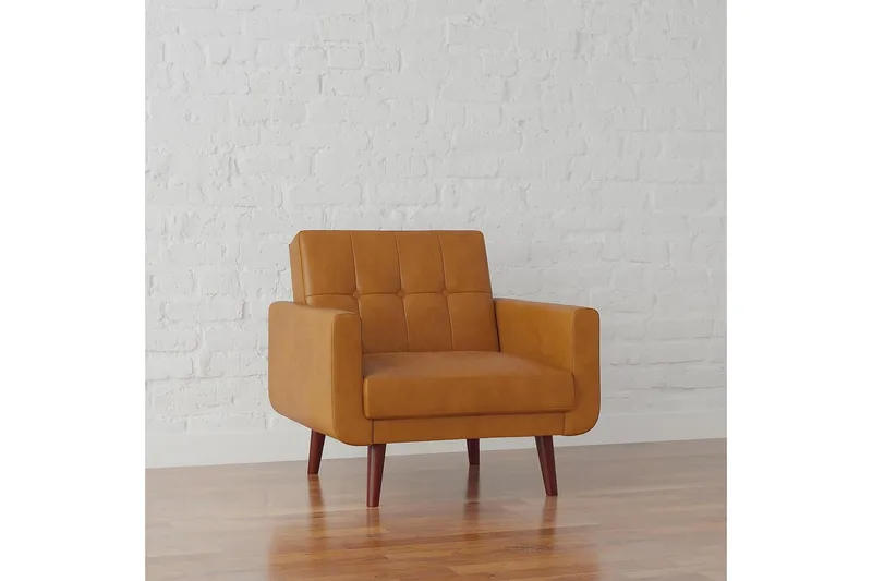 Nola Lenestol Kunstlær/Lysebrun - Dorel Home - Møbler - Stoler & lenestoler - Lenestoler