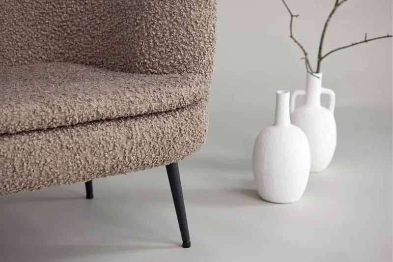 Nordkoster Loungelenestol - Svart/Beige - Møbler - Stoler & lenestoler - Lenestoler