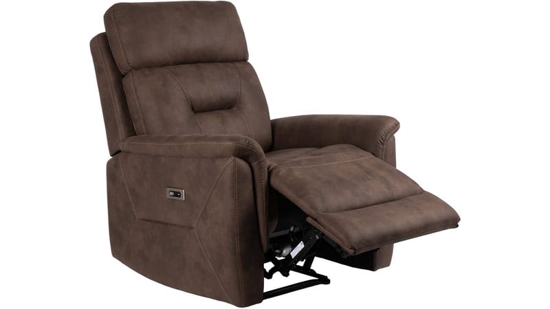 Novira reclinerlenestol elektrisk - Brun - Møbler - Stoler & lenestoler - Lenestoler - Recliner & kinostol