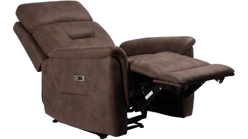 Novira reclinerlenestol elektrisk - Brun - Møbler - Stoler & lenestoler - Lenestoler - Recliner & kinostol