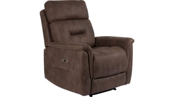 Novira reclinerlenestol elektrisk - Brun - Møbler - Stoler & lenestoler - Lenestoler - Recliner & kinostol