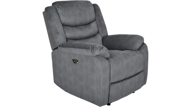 Olvani reclinerlenestol i stoff, elektrisk - Grå - Møbler - Stoler & lenestoler - Lenestoler - Recliner & kinostol