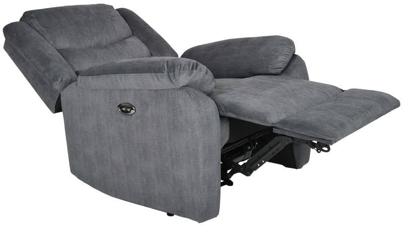 Olvani reclinerlenestol i stoff, elektrisk - Grå - Møbler - Stoler & lenestoler - Lenestoler - Recliner & kinostol