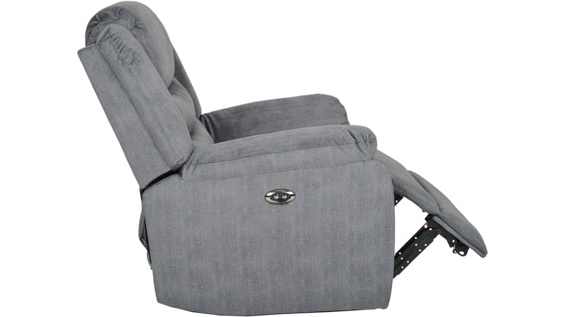 Olvani reclinerlenestol i stoff, elektrisk - Grå - Møbler - Stoler & lenestoler - Lenestoler - Recliner & kinostol