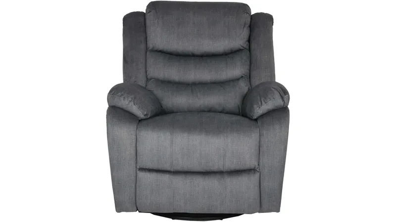 Olvani reclinerlenestol i stoff, manuell - Grå - Møbler - Stoler & lenestoler - Lenestoler - Recliner & kinostol