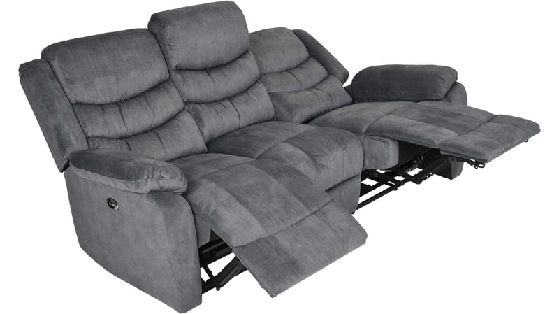 Olvani reclinerlenestol i stoff, manuell - Grå - Møbler - Stoler & lenestoler - Lenestoler - Recliner & kinostol