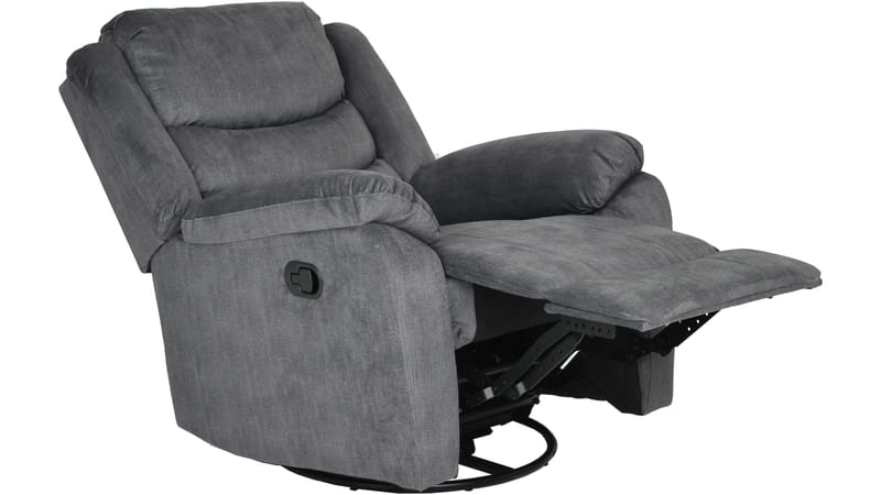 Olvani reclinerlenestol i stoff, manuell - Grå - Møbler - Stoler & lenestoler - Lenestoler - Recliner & kinostol