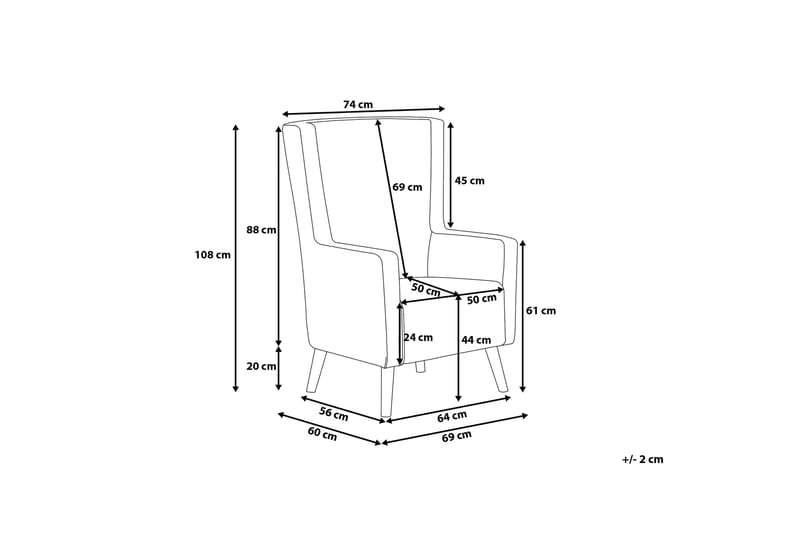 ONEIDA Lenestol - Grønn - Møbler - Stoler & lenestoler - Lenestoler