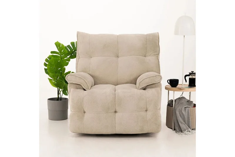 Osmara Elektrisk reclinerstol - Kremhvit - Møbler - Stoler & lenestoler - Lenestoler - Liggestol