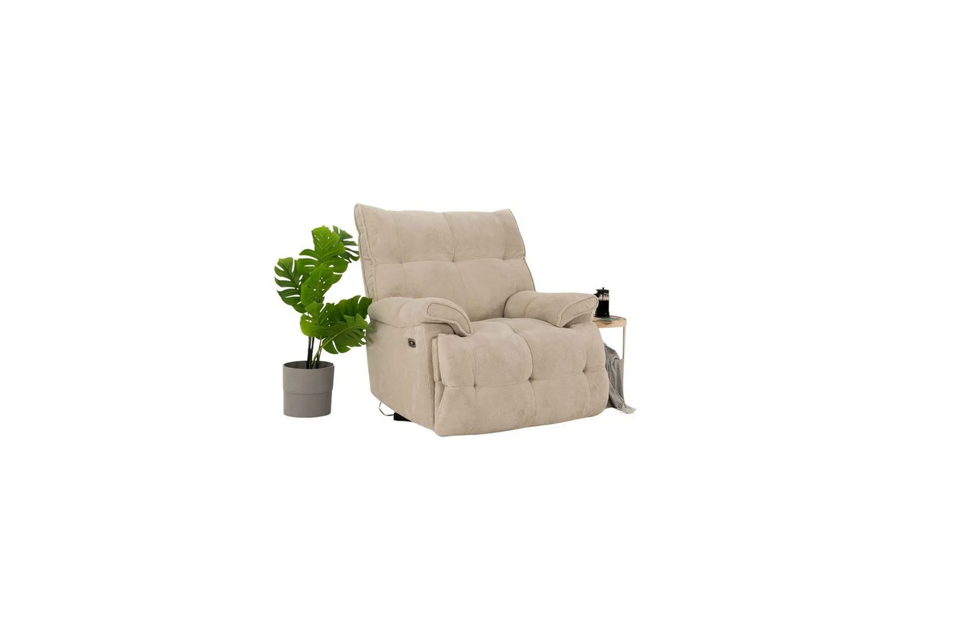 Osmara Elektrisk reclinerstol - Kremhvit