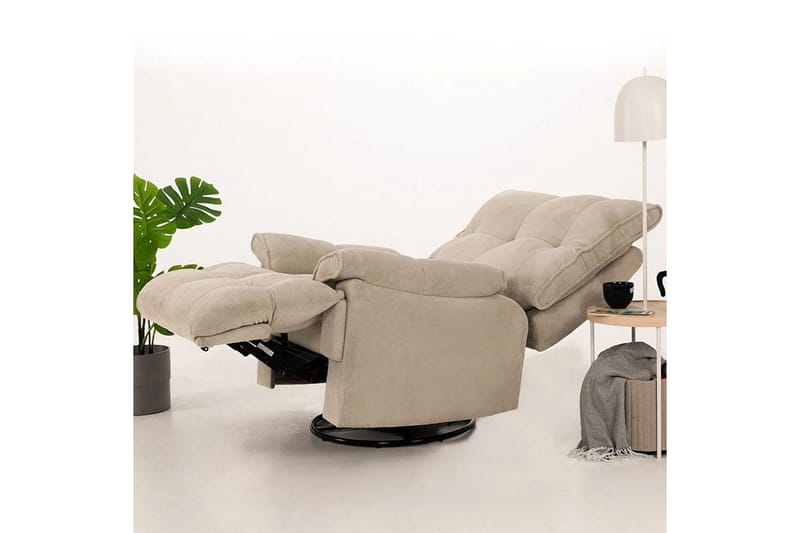 Osmara Elektrisk reclinerstol - Kremhvit - Møbler - Stoler & lenestoler - Lenestoler - Recliner & kinostol