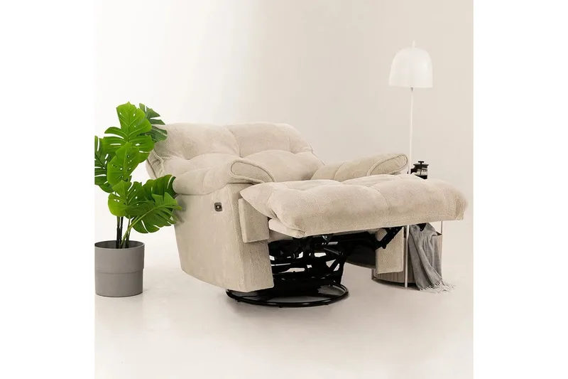 Osmara Elektrisk reclinerstol - Kremhvit - Møbler - Stoler & lenestoler - Lenestoler - Liggestol