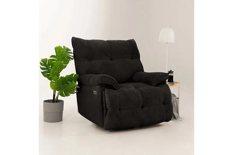 Osmara Elektrisk reclinerstol - Svart - Møbler - Stoler & lenestoler - Lenestoler - Recliner & kinostol