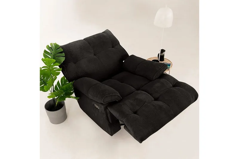 Osmara Elektrisk reclinerstol - Svart - Møbler - Stoler & lenestoler - Lenestoler - Recliner & kinostol