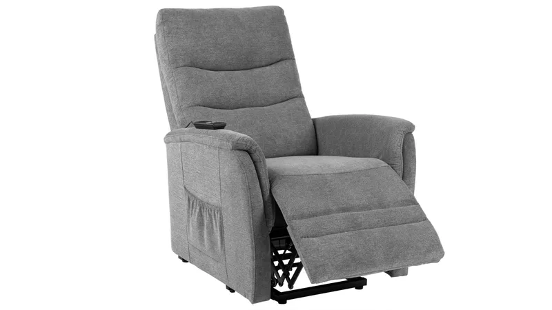 Owlcreak reclinerlenestol med lift, elektrisk - Grå - Møbler - Stoler & lenestoler - Lenestoler - Recliner & kinostol