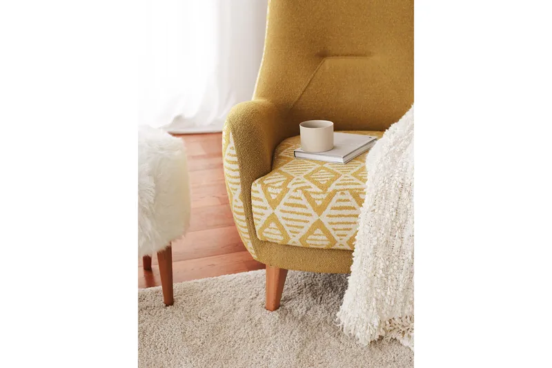 Parven Lenestol - Gul - Møbler - Stoler & lenestoler - Lenestoler