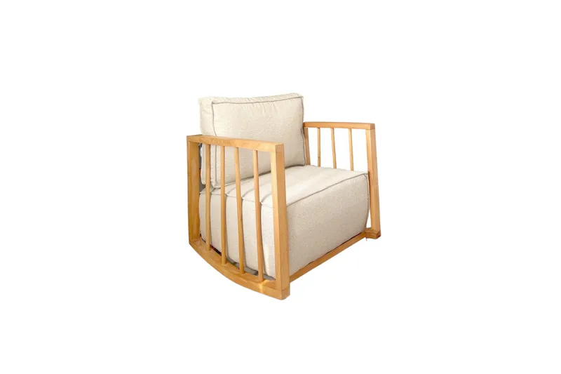 Patra Teddy Lenestol - Hvit - Møbler - Stoler & lenestoler - Gyngestoler