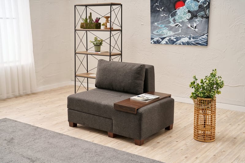 Perenna Sovesofa Lenestol - Antrasitt - Møbler - Stoler & lenestoler - Lenestoler - Sovestol